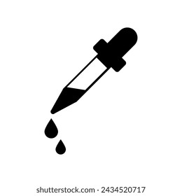 Dropper Glyphs Symbol Einfache flache trendige Stil Vektor-Illustration auf weißem Hintergrund..eps