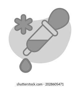 Dropper Healthcare Medical, vector graphic Illustration Icon.