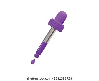 Dropper icon 3d render illustration