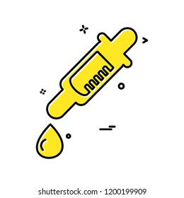 Dropper icon design vector