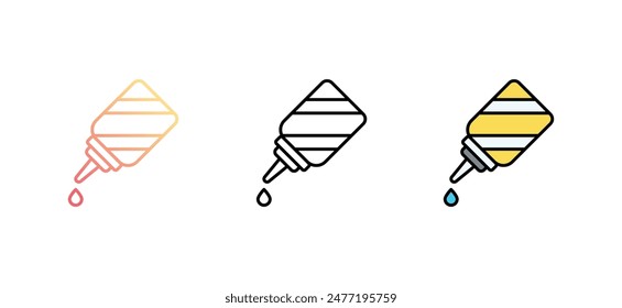 Dropper icon design with white background stock illustration