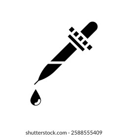 Dropper icon Flat vector set outline