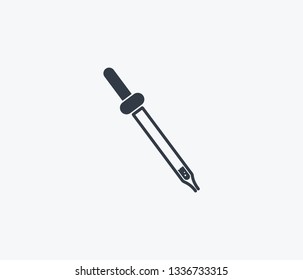 Dropper icon isolated on clean background. Dropper icon concept drawing icon in modern style. Vector illustration for your web mobile logo app UI design.