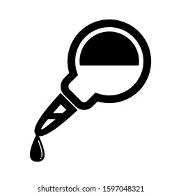dropper icon isolated sign symbol vector illustration - high quality black style vector icons
