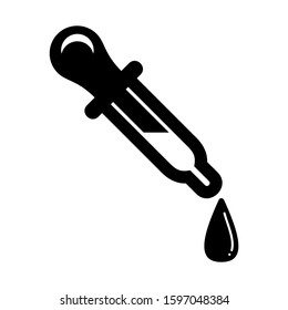 dropper icon isolated sign symbol vector illustration - high quality black style vector icons
