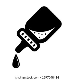 dropper icon isolated sign symbol vector illustration - high quality black style vector icons
