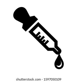 dropper icon isolated sign symbol vector illustration - high quality black style vector icons
