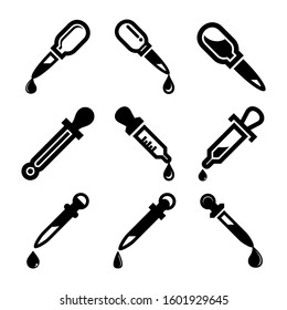 dropper icon isolated sign symbol vector illustration - Collection of high quality black style vector icons
