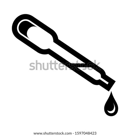 dropper icon isolated sign symbol vector illustration - high quality black style vector icons
