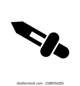Icono del cuentagotas o logotipo símbolo de señalización aislado ilustración vectorial de alta calidad estilo negro iconos vectoriales
