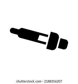 Icono del cuentagotas o logotipo símbolo de señalización aislado ilustración vectorial de alta calidad estilo negro iconos vectoriales
