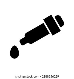 Icono del cuentagotas o logotipo símbolo de señalización aislado ilustración vectorial de alta calidad estilo negro iconos vectoriales
