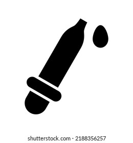 Icono del cuentagotas o logotipo símbolo de señalización aislado ilustración vectorial de alta calidad estilo negro iconos vectoriales
