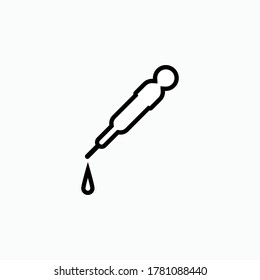 Dropper Icon. Medical Kit Symbol - Vector.