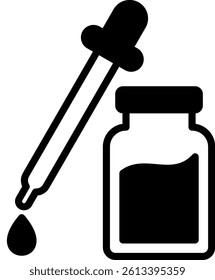 Dropper Icon Mixed Vector Illustration