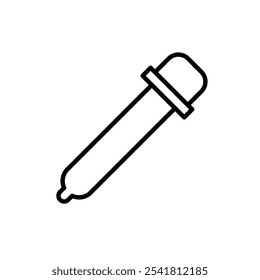 Dropper-Symbol Umrissvektor für Web-UI
