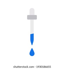 dropper icon. Pipette icon. Medicine dropper sign. vector illustration