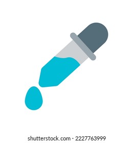 dropper icon pipette vector flat style