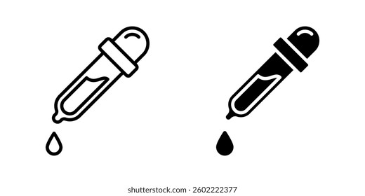 Dropper icon set. for mobile concept and web design on white background
