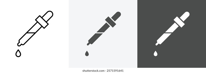 Dropper icon set vector art