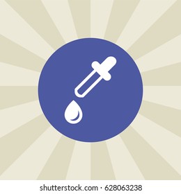 dropper icon. sign design. background