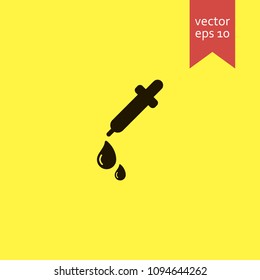 dropper. dropper icon. sign design. Vector EPS 10.