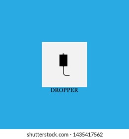 dropper icon sign signifier vector