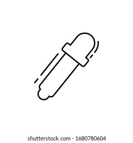 Dropper icon. Simple line, outline vector elements of design tools for ui and ux, website or mobile application