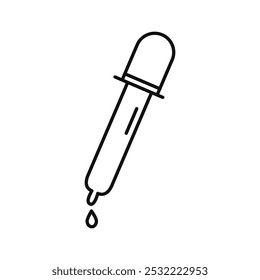 Dropper icon. simple thin line icon.