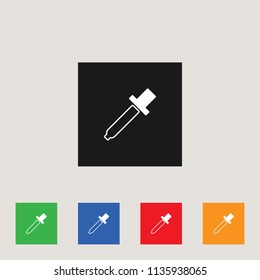 Dropper icon, stock vector illustration, EPS10.