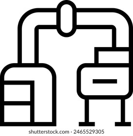 dropper icon icon. Thin linear style design isolated on white background