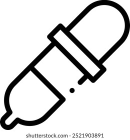 dropper icon. Thin Linear Style Design Isolated On White Background