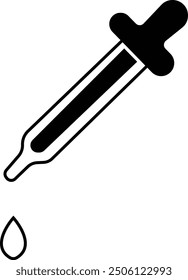 Dropper icon .Tincture icons , Pipette symbols, medical serum picker sign template. science ink pick pipet instrument icon, isolated on transparent background, for web site, mobile apps and ui.