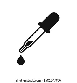 dropper icon in trendy flat design 