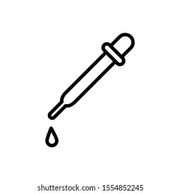 dropper icon trendy flat design