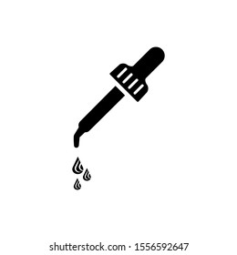 dropper icon trendy flat design