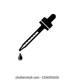 dropper icon trendy flat design