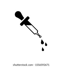 dropper icon trendy flat design