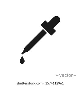 Dropper icon in trendy flat design