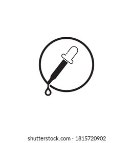 Dropper Icon Vector Design Template. Linear Style.  Dropper icon in trendy flat design