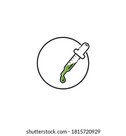 Dropper Icon Vector Design Template. Linear Style.  Dropper icon in trendy flat design