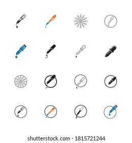 Dropper Icon Vector Design Template. Linear Style.  Dropper icon in trendy flat design