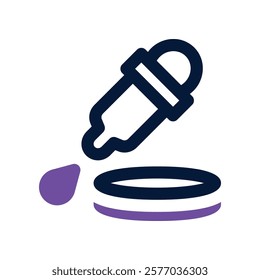 dropper icon. vector dual tone icon for your website, mobile, presentation, and logo design.