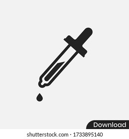 Pasos vectoriales de icono de gotero 10