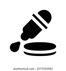 dropper icon. vector glyph icon for your website, mobile, presentation, and logo design.
