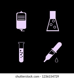 dropper icon. dropper vector icons set drop counter, dropper pipette and test tube