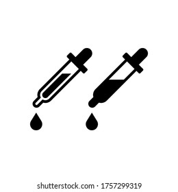 dropper icon Vector Illustration Logo Template 