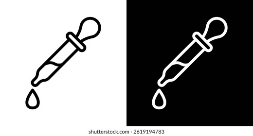Dropper icon. vector illustration, pictogram isolated. editable