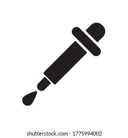 Dropper Icon Vector Illustration Trendy Flat Design