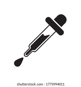 Dropper Icon Vector Illustration Trendy Flat Design